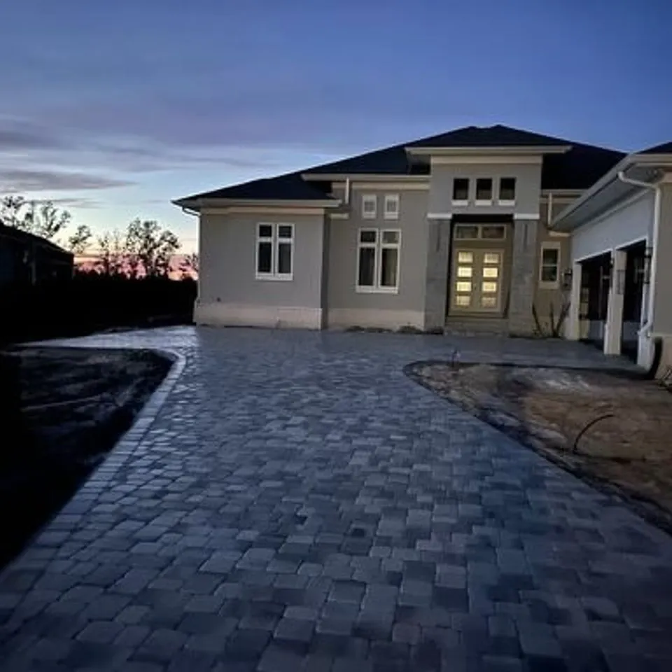 Custom paver patio