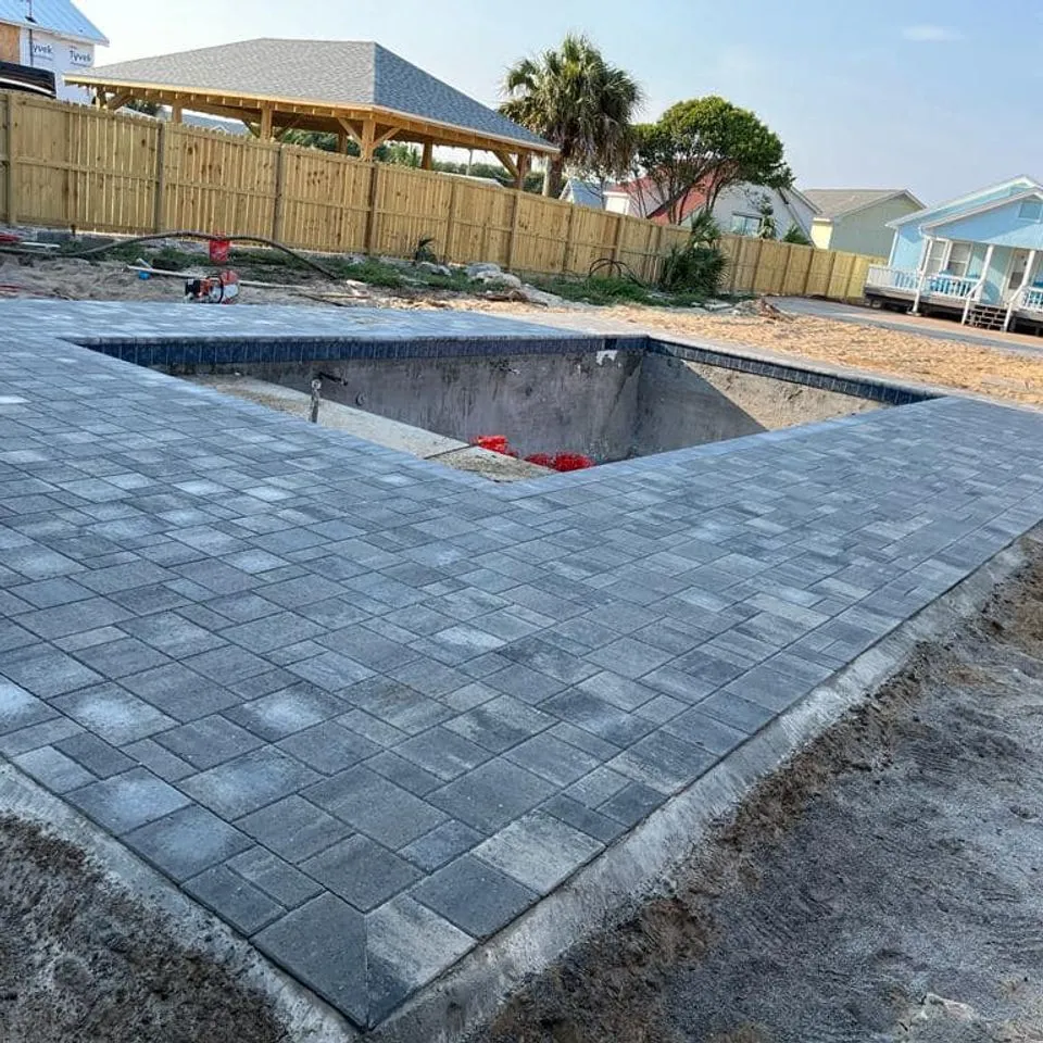 Cowboy Pavers project, Pool Decks