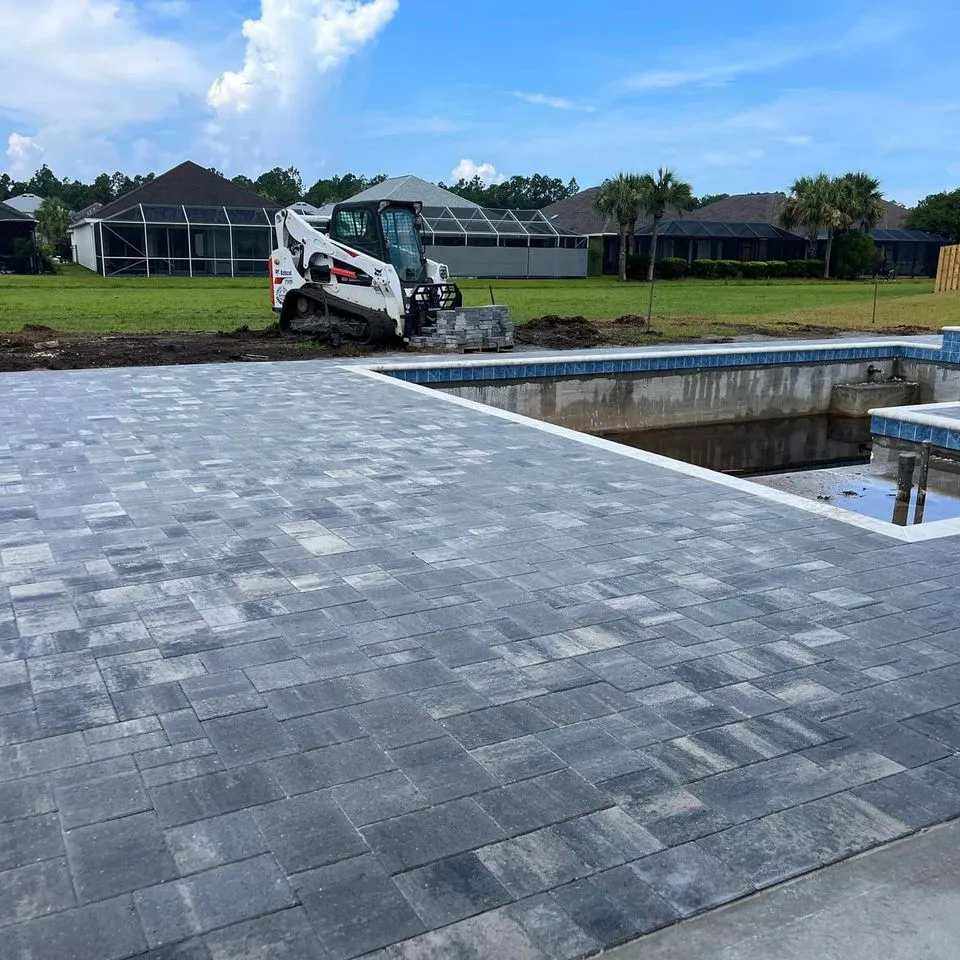 Cowboy Pavers project, Pool Decks