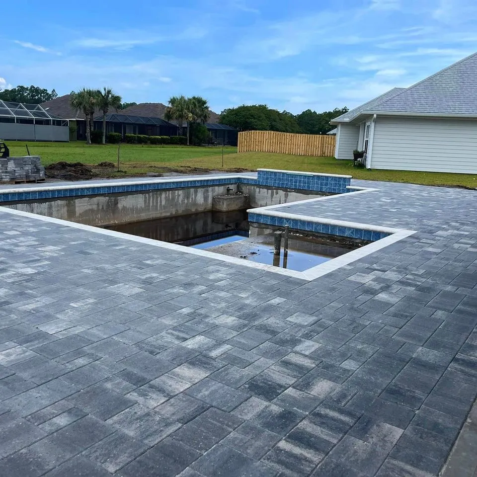 Cowboy Pavers project, Pool Decks