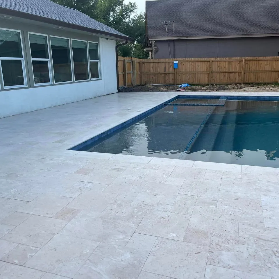 Cowboy Pavers project, Pool Decks