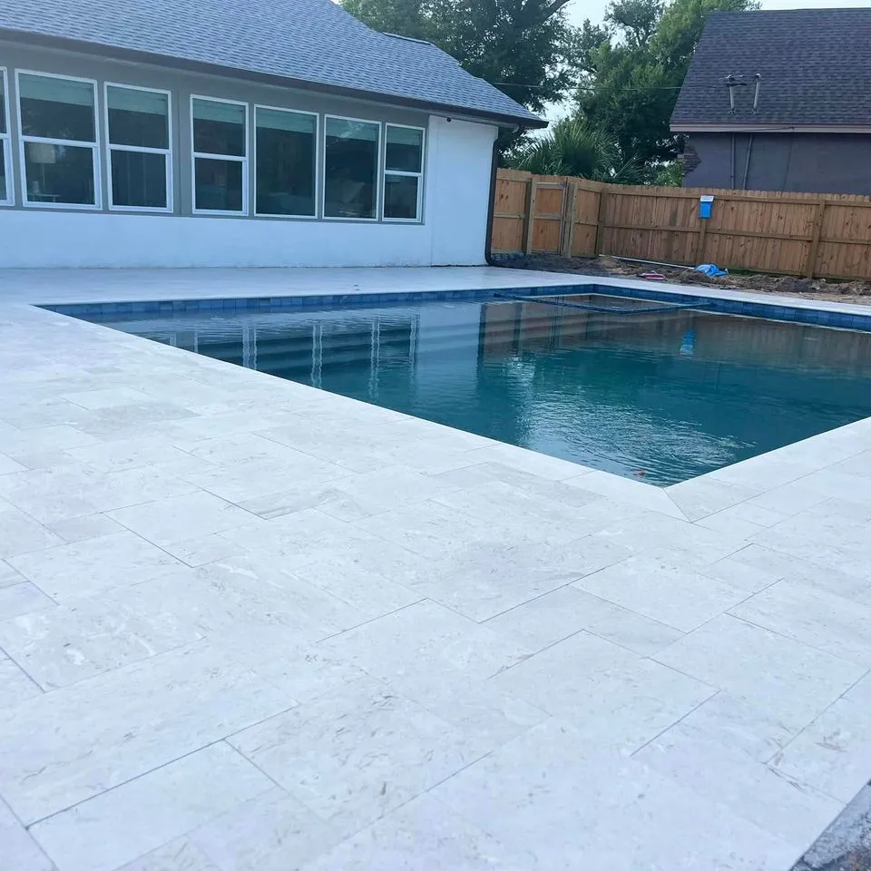 Cowboy Pavers project, Pool Decks