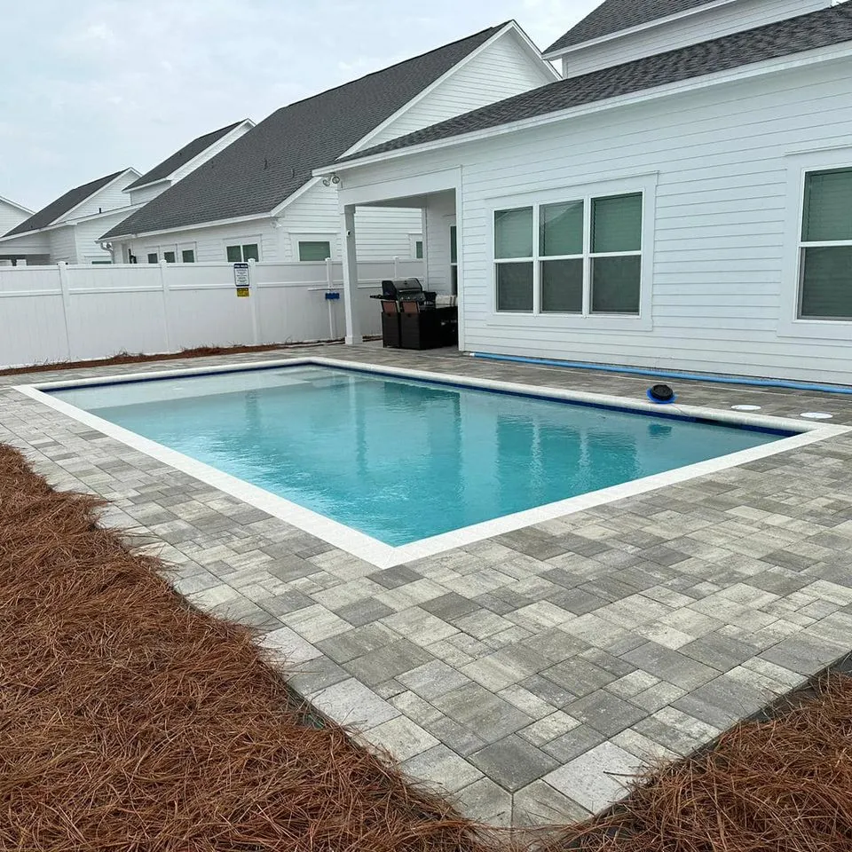 Cowboy Pavers project, Pool Decks