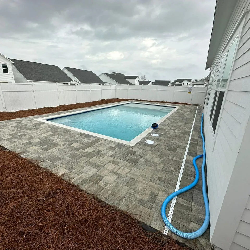 Cowboy Pavers project, Pool Decks