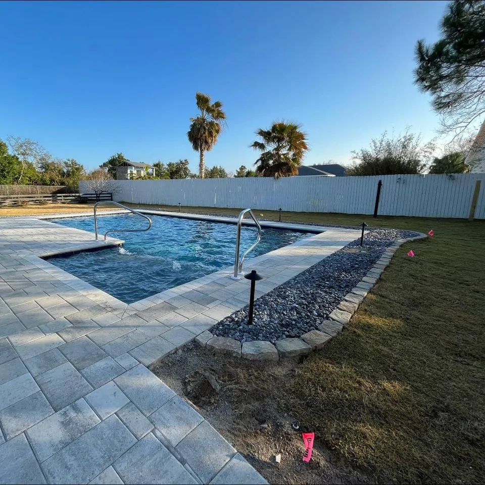 Cowboy Pavers project, Pool Decks