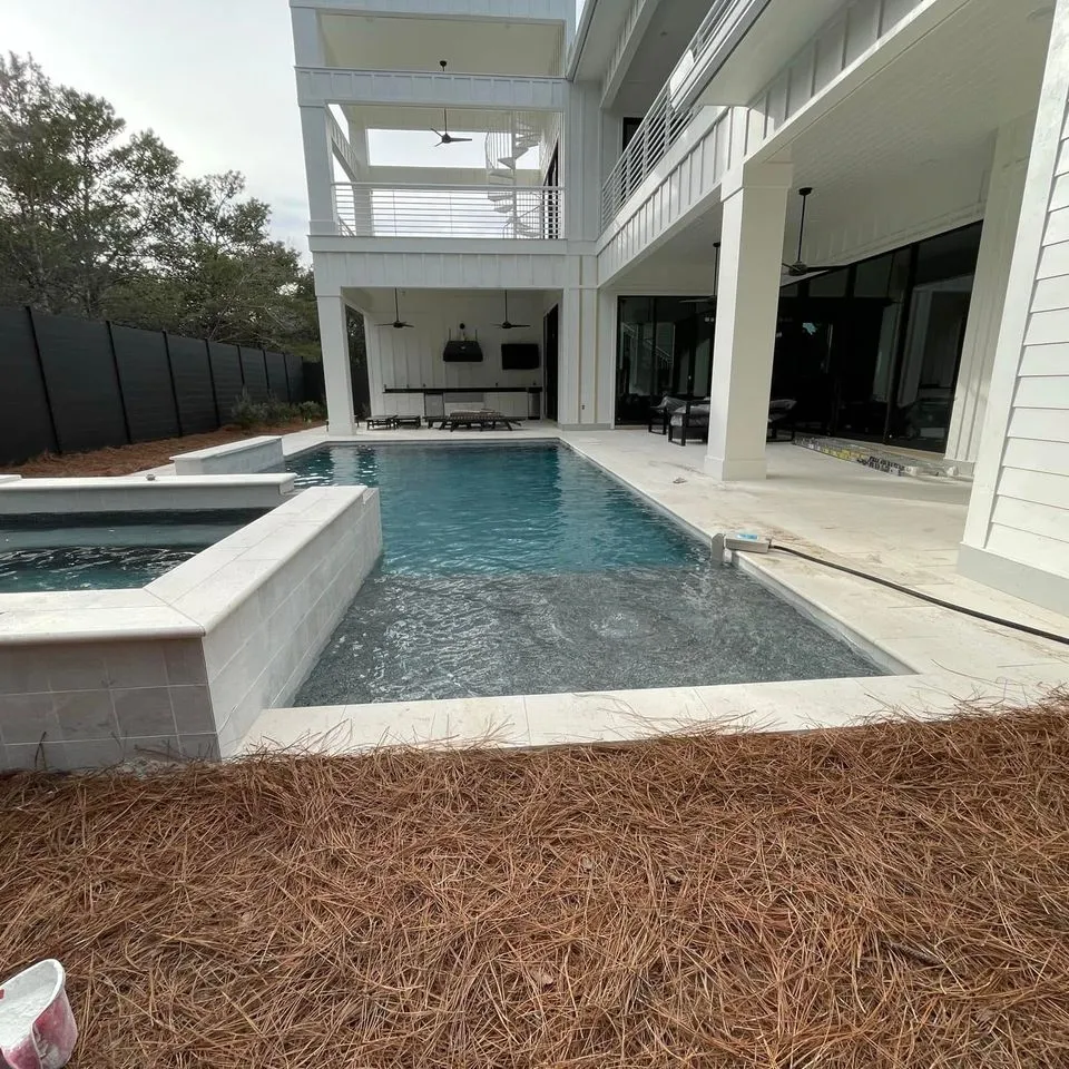 Cowboy Pavers project, Pool Decks