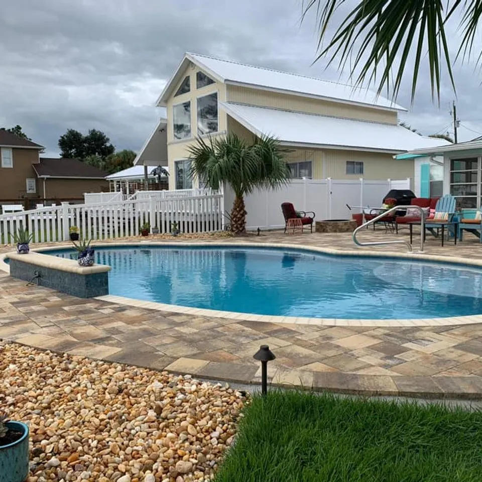 Cowboy Pavers project, Pool Decks
