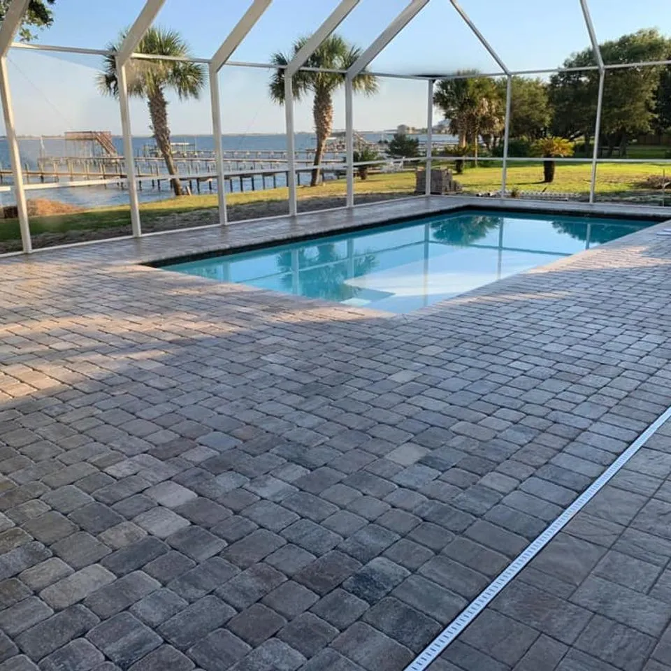 Cowboy Pavers project, Pool Decks