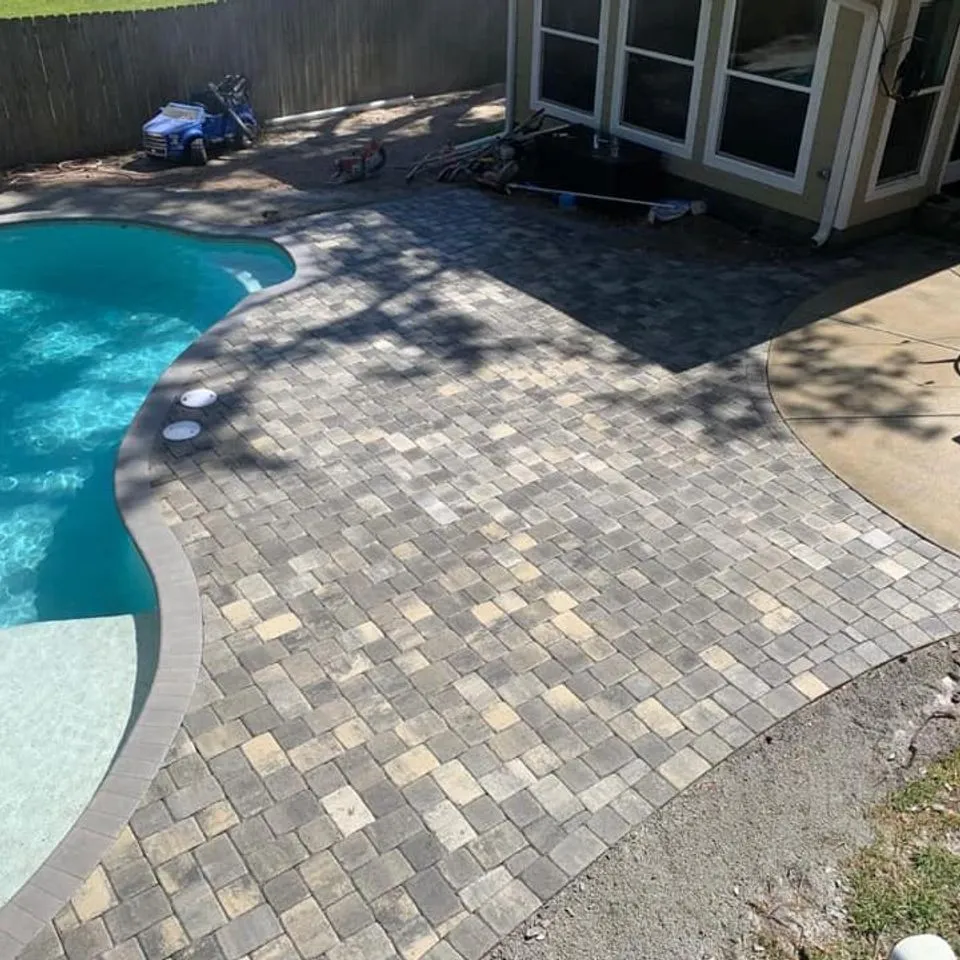 Cowboy Pavers project, Pool Decks