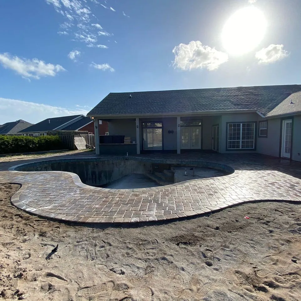 Cowboy Pavers project, Pool Decks