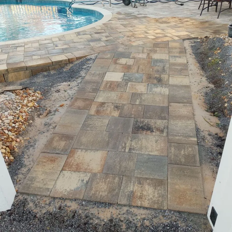 Cowboy Pavers project, Pool Decks